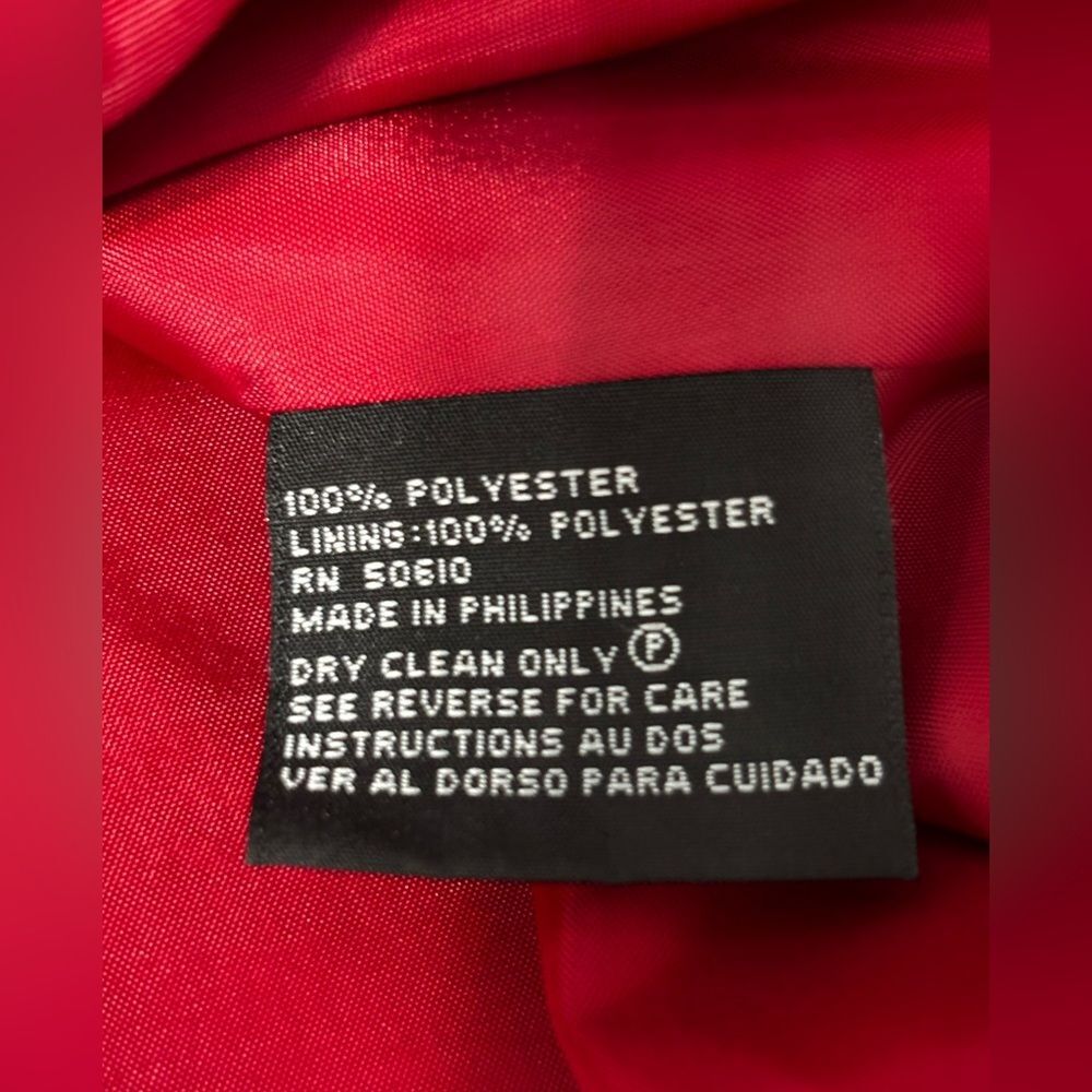 Le Suit Classic Skirt Suit Set Women's Size 14W Red Pockets Lined Holiday READ - Picture 8 of 16